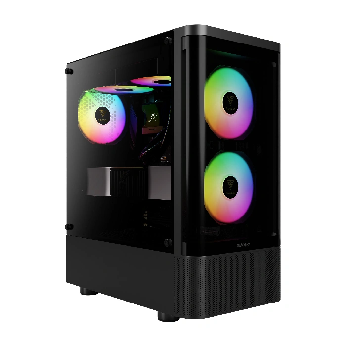 Gamdias TALOS E3 CG Black ARGB CURVED Computer Case